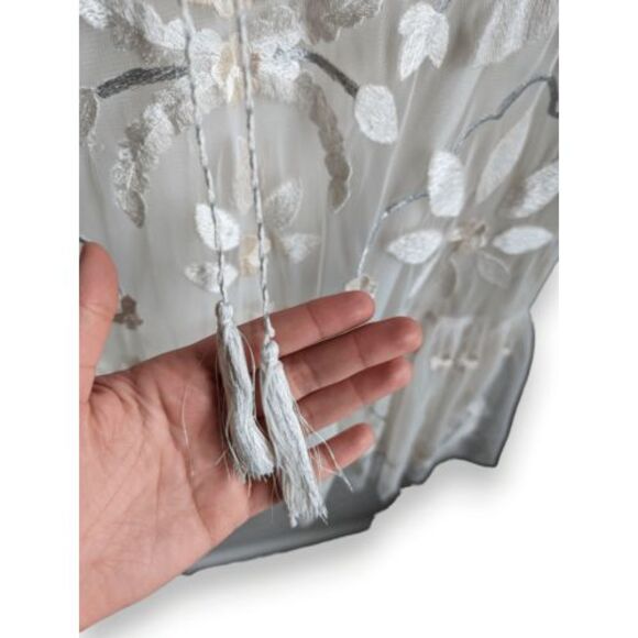 Free People Hearts are Wild embroidered sheer illusion mini dress‎ Ivory size S - Picture 8 of 12